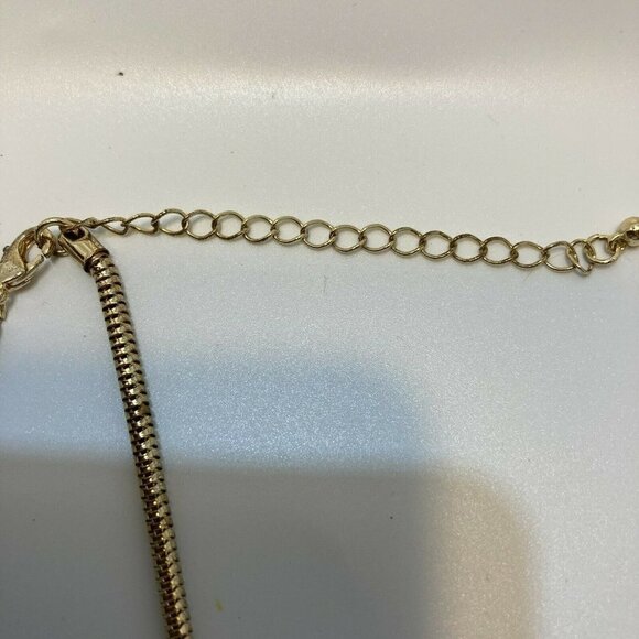 Goldtone Snakechain Spring Shades Necklace - Picture 6 of 9